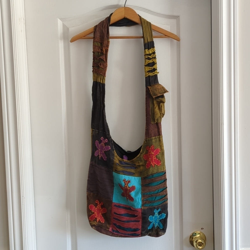 Nepal Fair Trade Purse/Messenger Bag - Picture 4 of 9